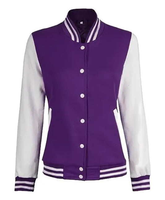 Lilac Varsity Jacket  - Recreated