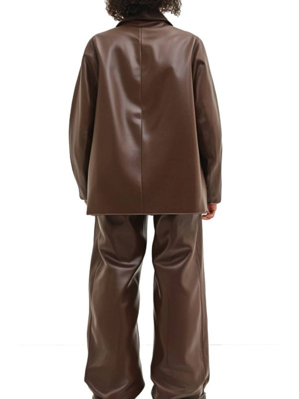 Lily Leather Brown Jacket - Women Leather Jacket Brown