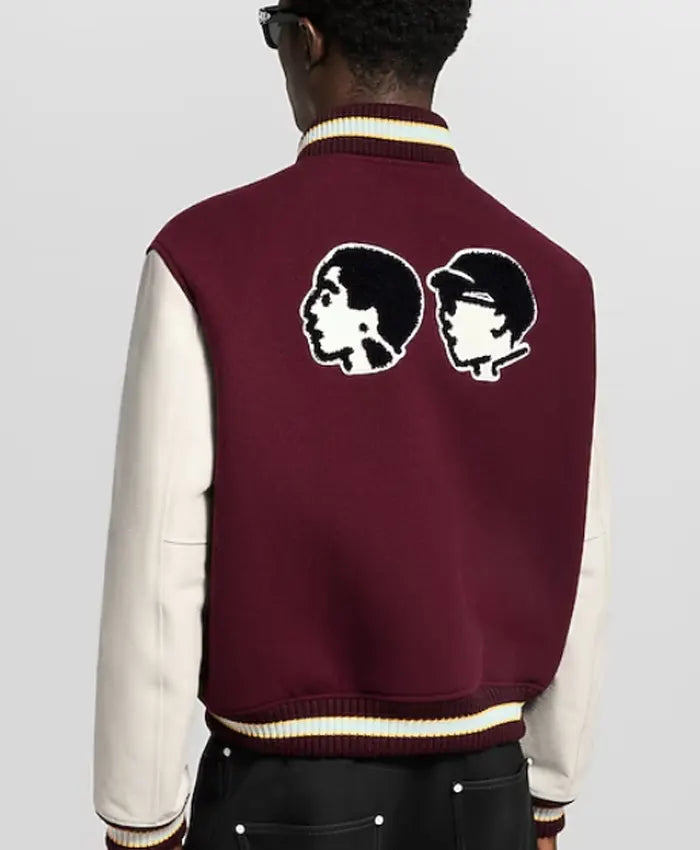 DJ Epi Leather Varsity Jacket
