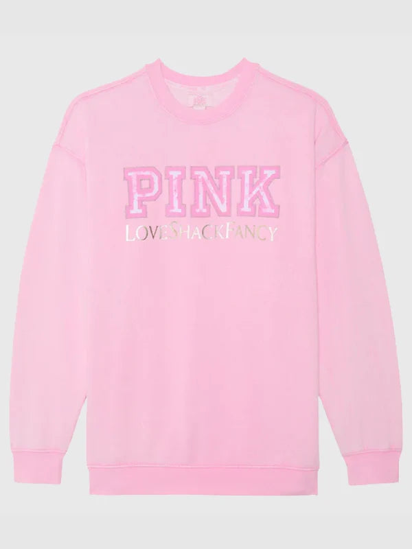 PINK x LoveShackFancy Crew Sweatshirt