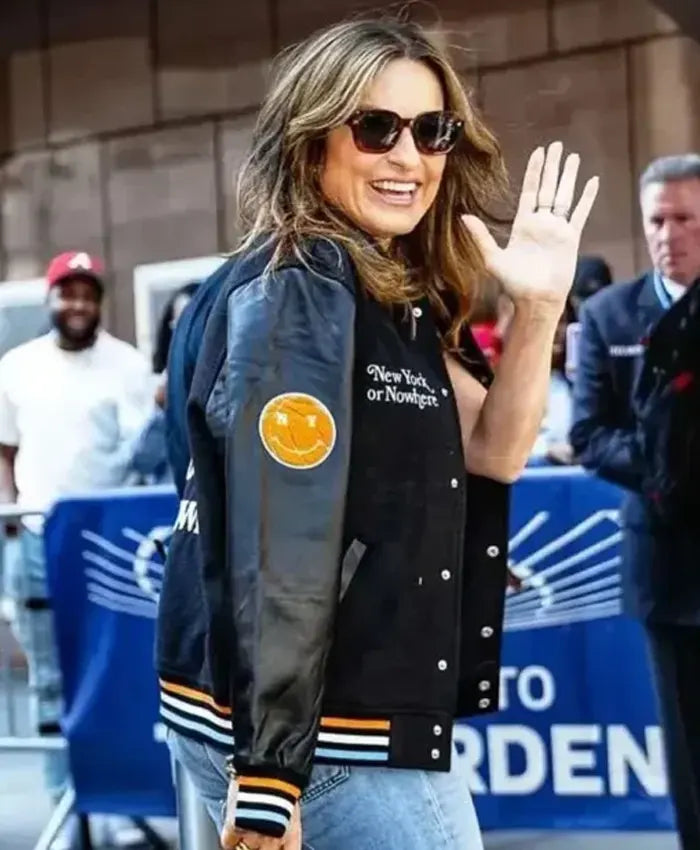 Mariska Hargitay Varsity Jacket  - Recreated