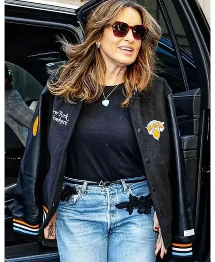 Mariska Hargitay Varsity Jacket  - Recreated