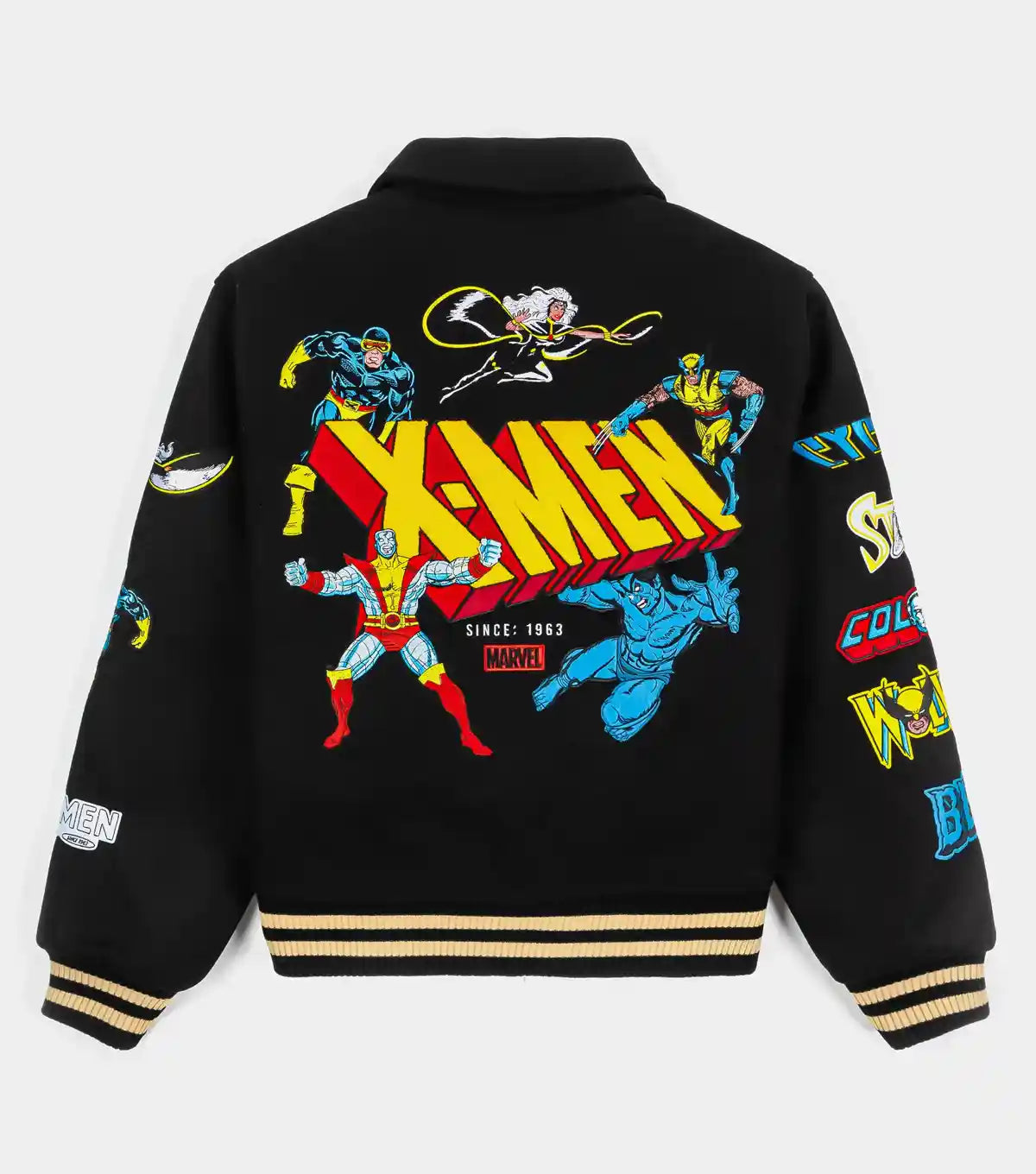 Marvel Team X Men Black Varsity Jacket  - Recreated
