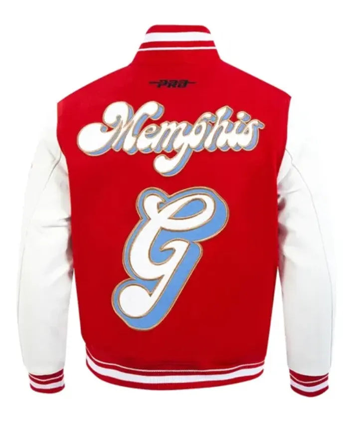 Memphis Grizzlies 2024/25 City Edition Chenille Varsity Jacket  - Recreated