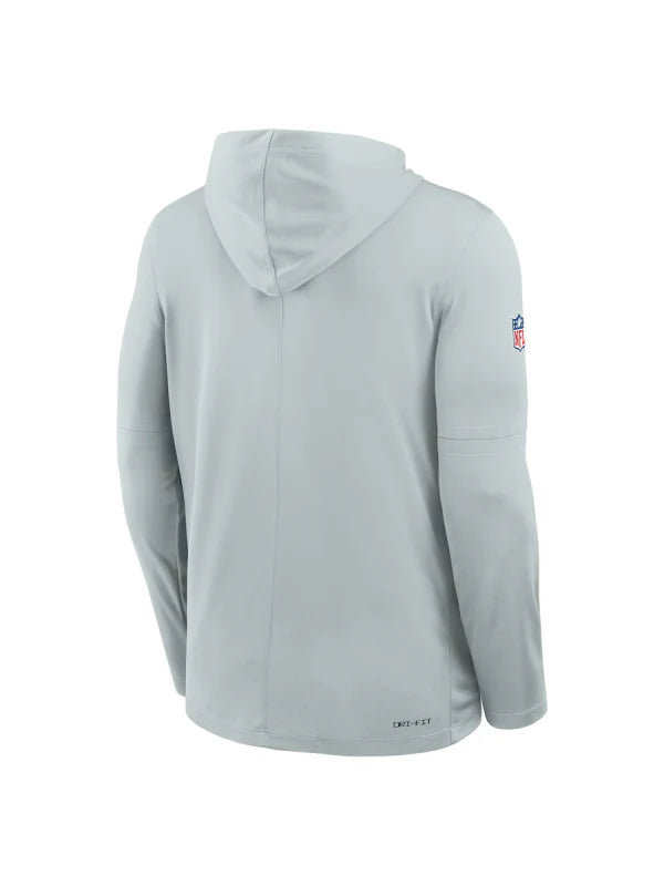 Las Vegas Raiders Sideline Performance Long Sleeve Hoodie T-Shirt