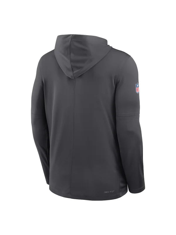 Dallas Cowboys Sideline Performance Long Sleeve Hoodie T-Shirt