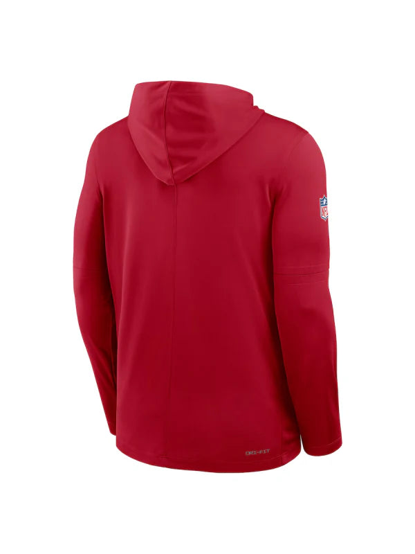 San Francisco 49ers Sideline Performance Long Sleeve Hoodie T-Shirt