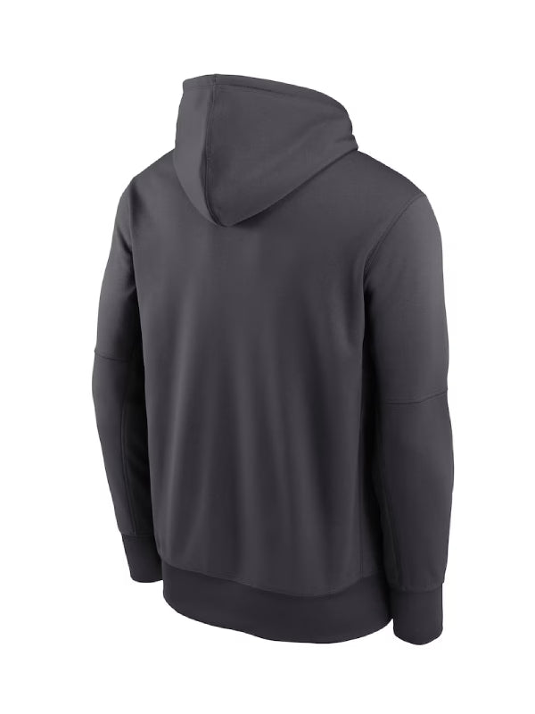 Miami Dolphins Nike Anthracite Toss Sweep Performance Hoodie