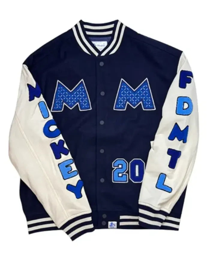 Mickey Baseball Varsity Jacket  - Recreated