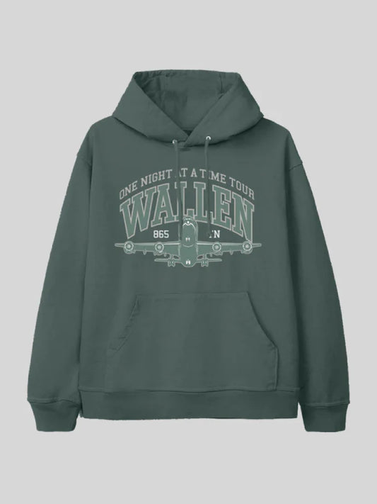Morgan Wallen One Night At A Time Green Tour Hoodie