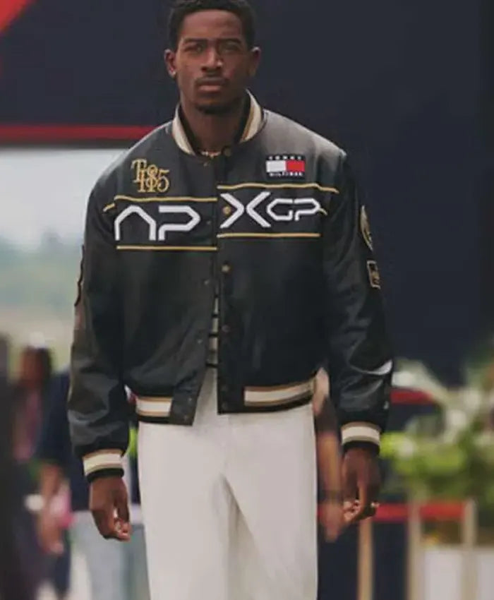 F1 Movie Damson Idris APXGP Varsity Jacket  - Recreated