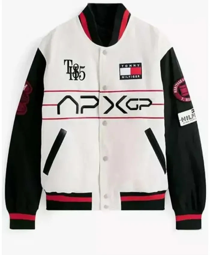 F1 Movie Damson Idris Racing Varsity Jacket  - Recreated