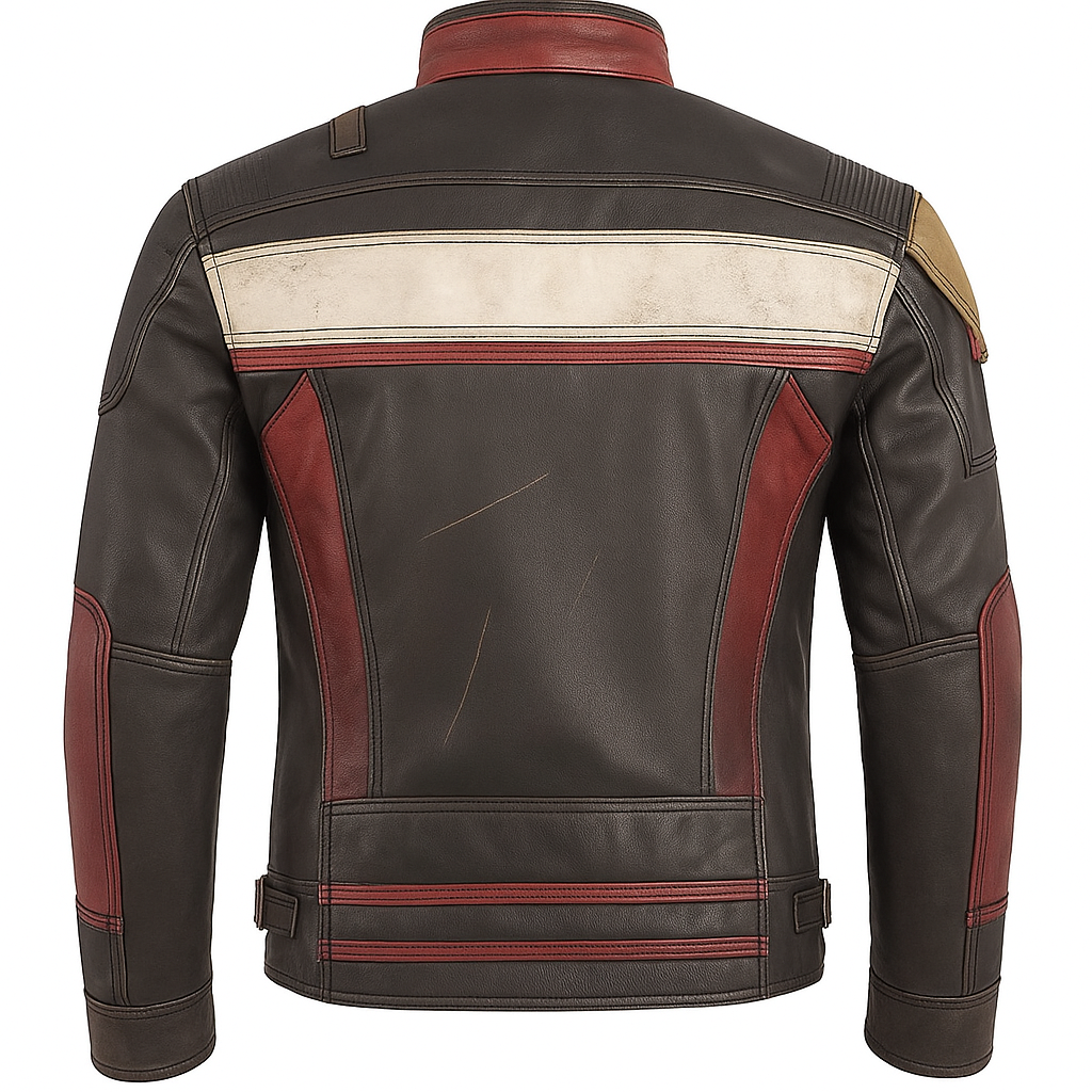 Musa Red Leather Jacket - Leather Jacket for Men Red
