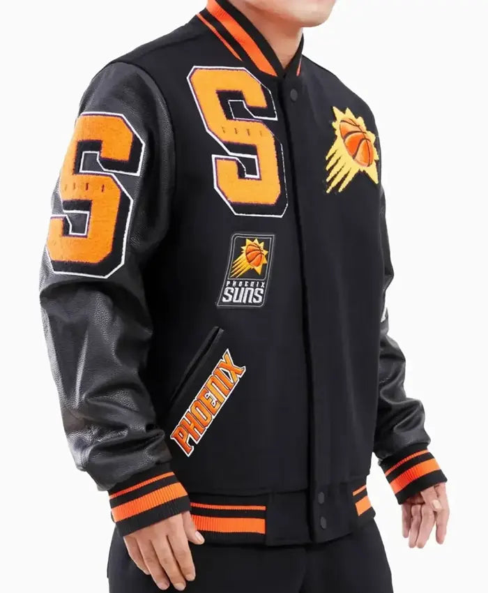 NBA Phoenix Suns Mashup Logo Varsity Jacket  - Recreated