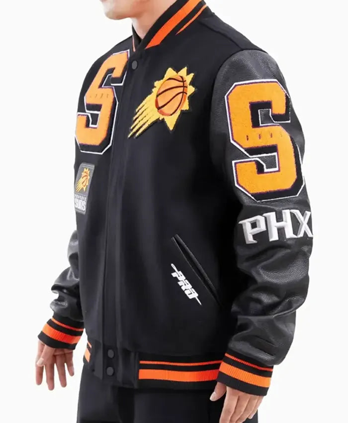 NBA Phoenix Suns Mashup Logo Varsity Jacket  - Recreated