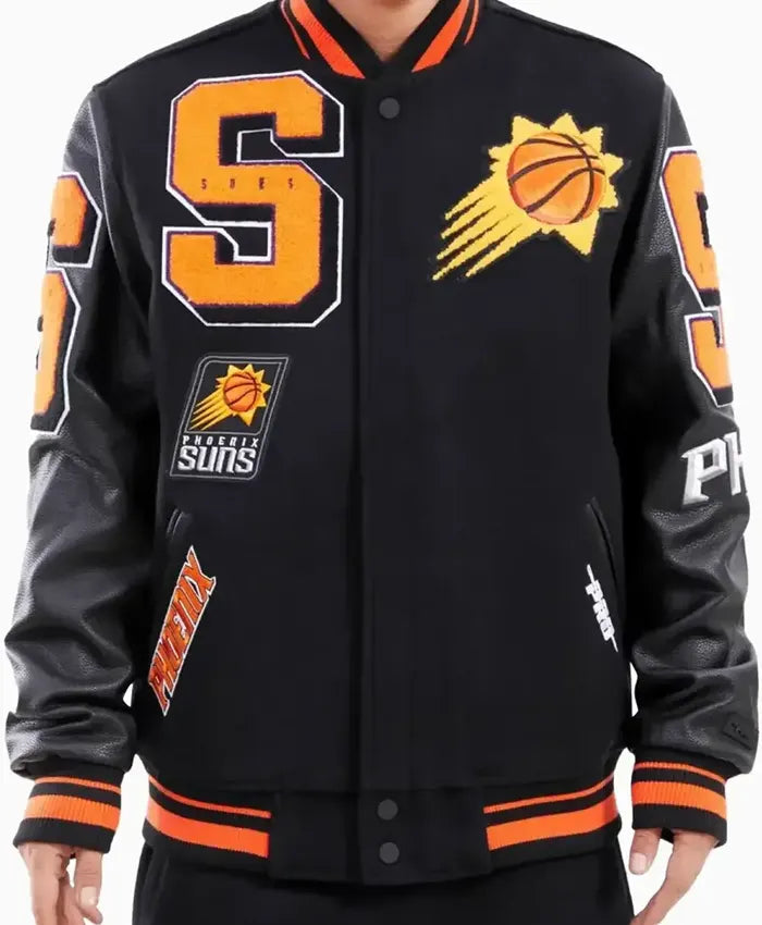 NBA Phoenix Suns Mashup Logo Varsity Jacket  - Recreated