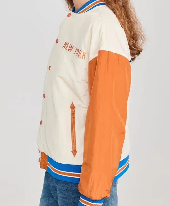 NY Knicks Varsity Jacket  - Recreated
