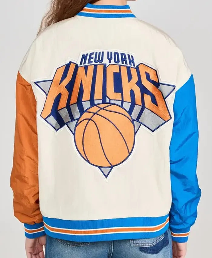NY Knicks Varsity Jacket  - Recreated