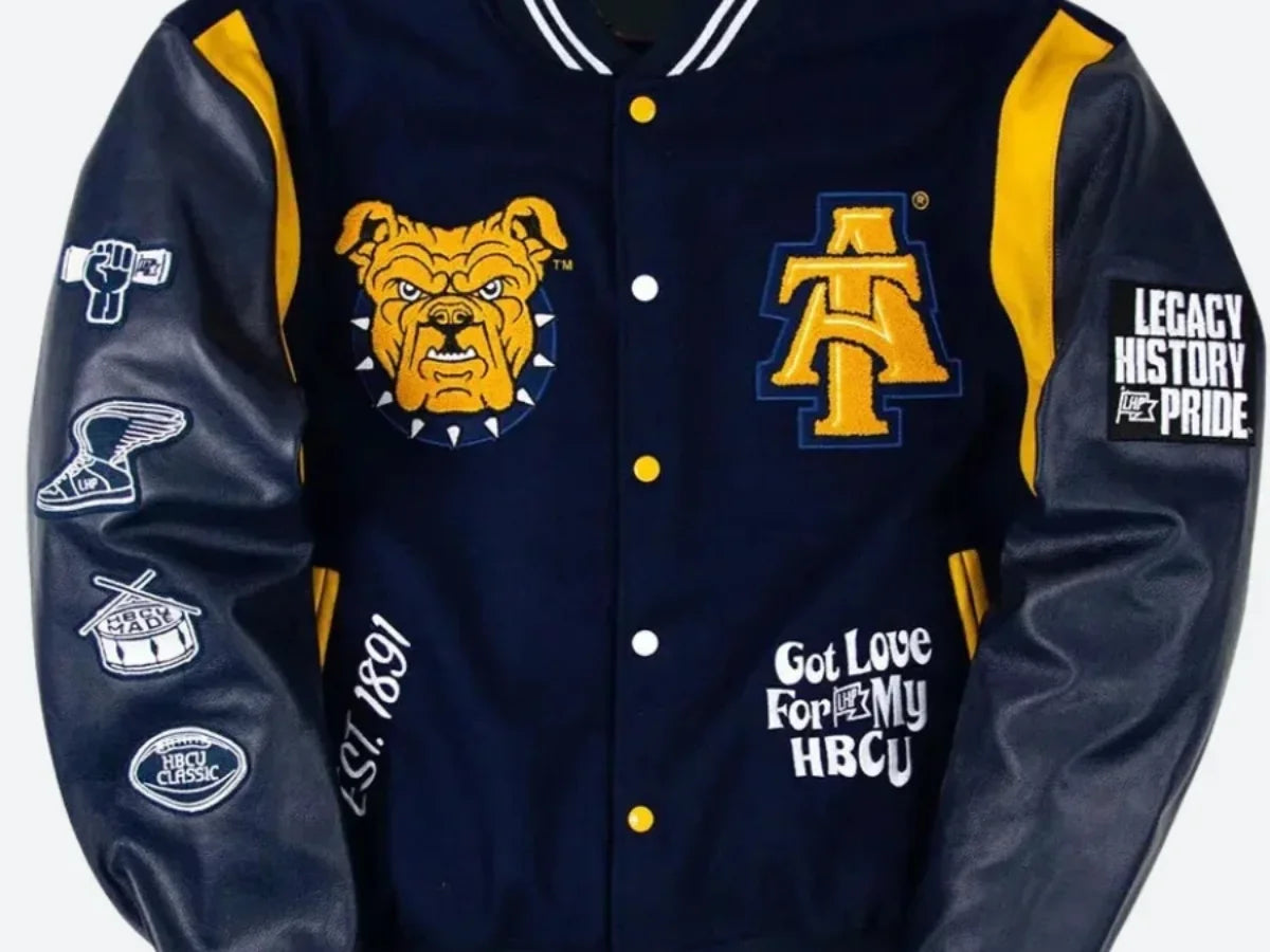 North Carolina A And T Motto 3.0 Aggie Varsity Jacket  - Recreated