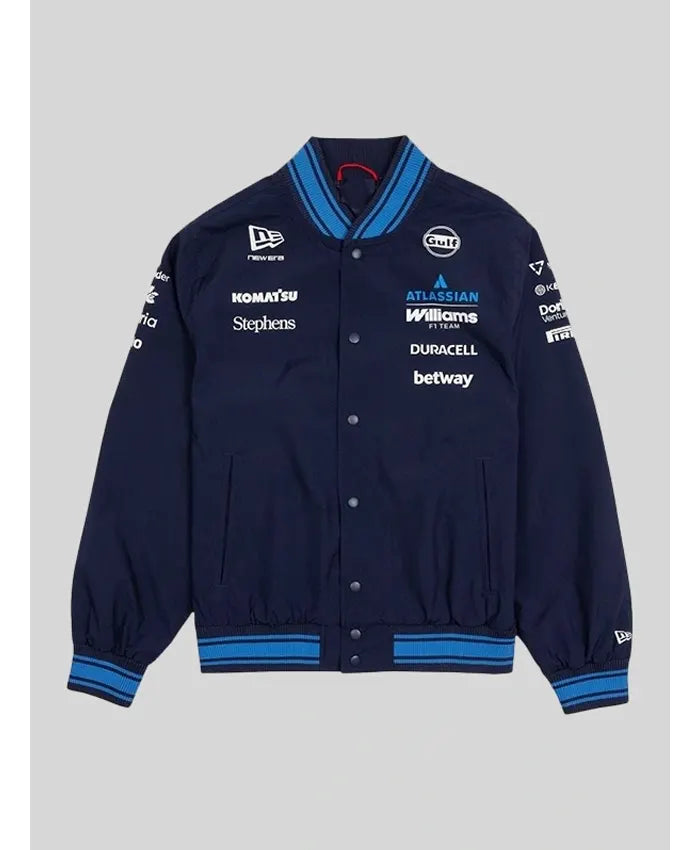 New Era x Atlassian Williams F1 Team Varsity Jacket  - Recreated