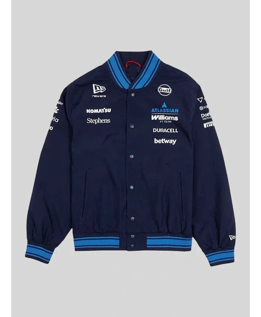 New Era x Atlassian Williams F1 Team Varsity Jacket  - Recreated