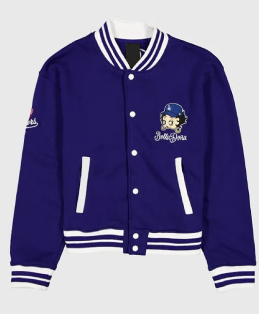 New Era x Bella Dona x Betty Boop Dodgers Varsity Jacket  - Recreated