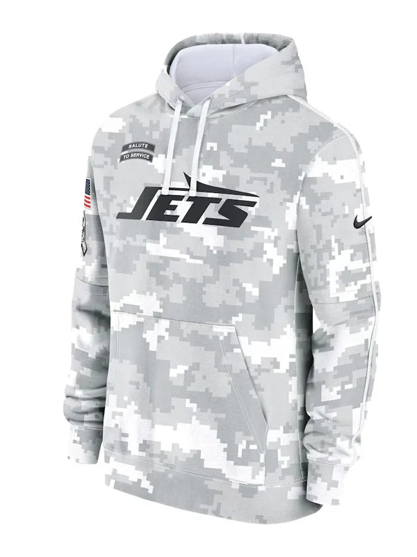 2024 New York Jets Arctic Camo Salute to Service Hoodie