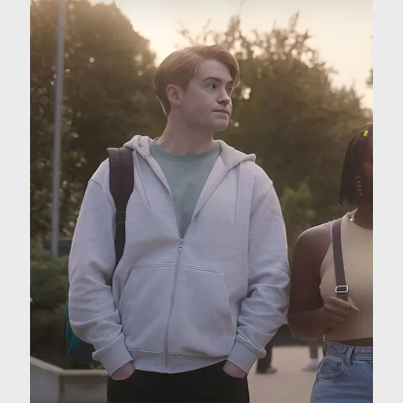 Heartstopper S03 Kit Connor Grey Hoodie