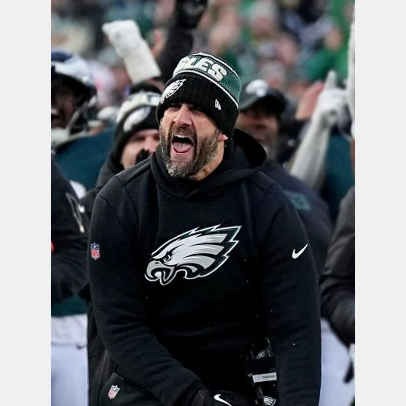 NFC Champions Nick Sirianni Black Eagles Hoodie