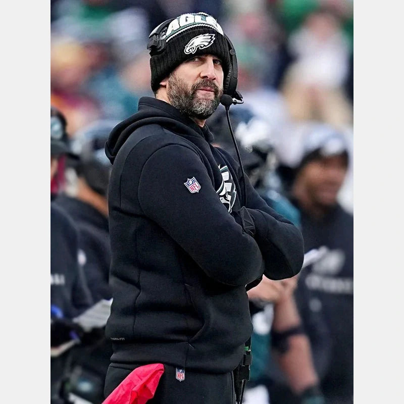 NFC Champions Nick Sirianni Black Eagles Hoodie