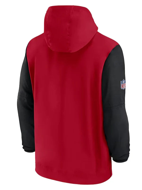 San Francisco 49ers Sideline Pre-Game Half-Zip Hoodie Jacket