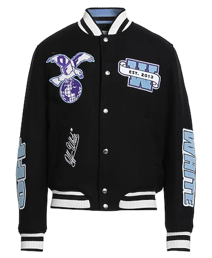 OFF-White Eagle Varsity Jacket  - Recreated