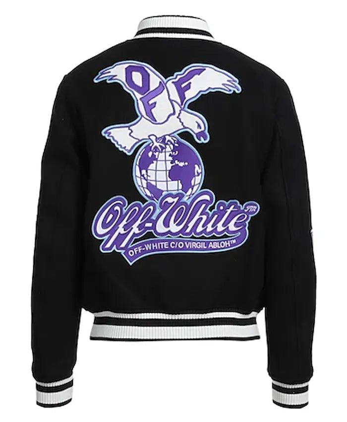 OFF-White Eagle Varsity Jacket  - Recreated