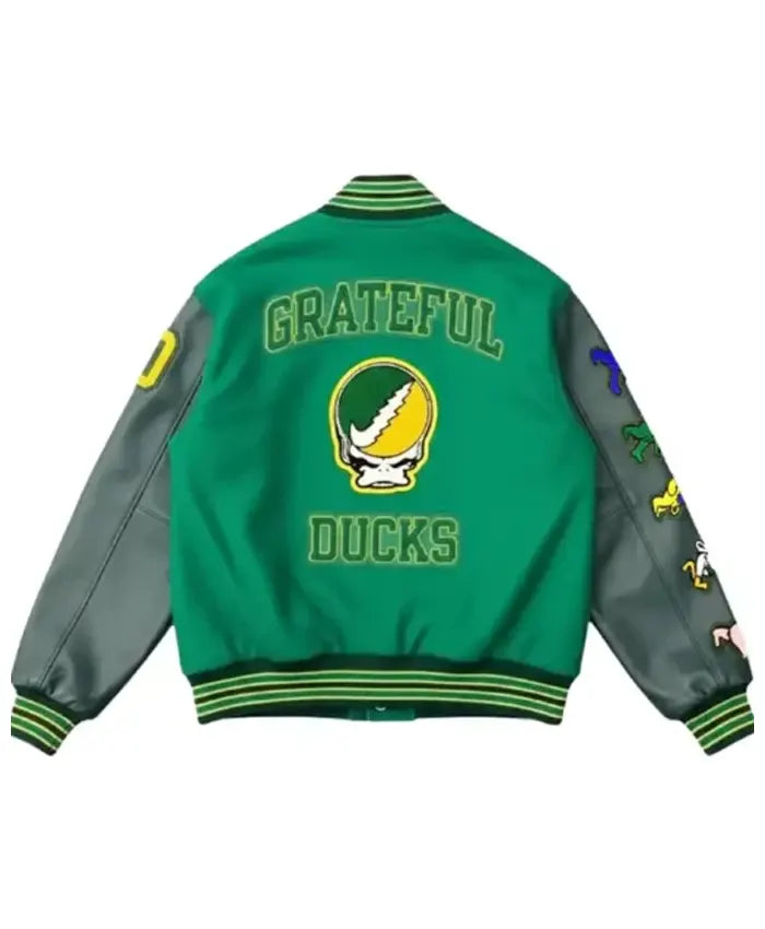 Oregon Grateful Ducks Letterman Jacket  - Recreated