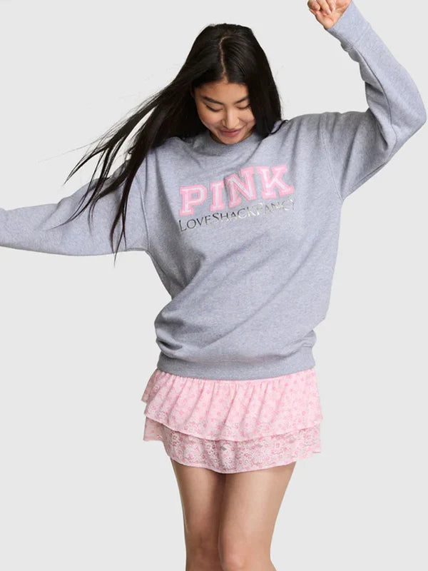 PINK x LoveShackFancy Crew Sweatshirt