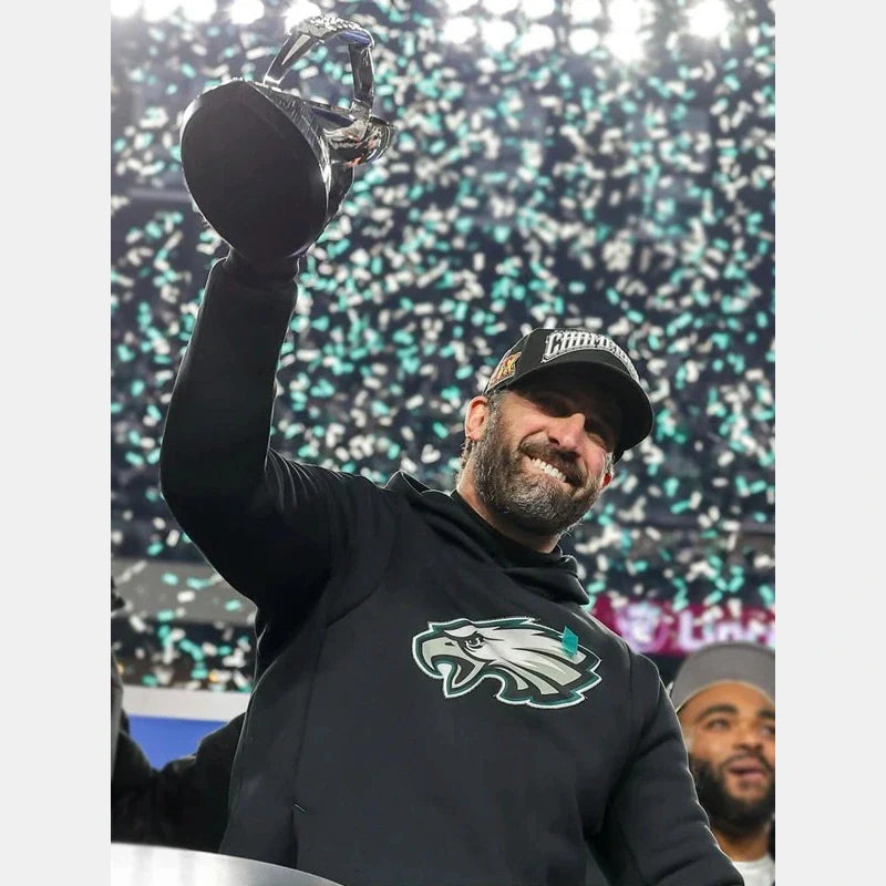 NFC Champions Nick Sirianni Black Eagles Hoodie