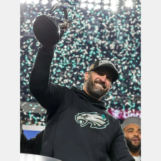 NFC Champions Nick Sirianni Black Eagles Hoodie