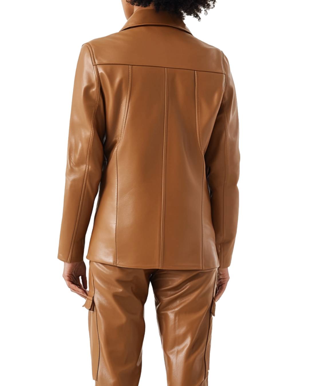 Phoebe Leather Brown Jacket - Women Leather Jacket Brown