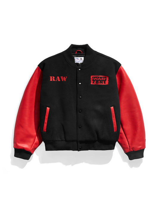 Raw is War Letterman Varsity Jacket  - Recreated