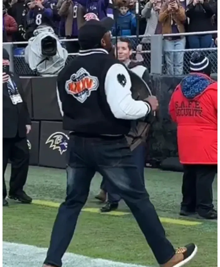 Ray Lewis Baltimore Ravens Varsity Jacket  - Recreated