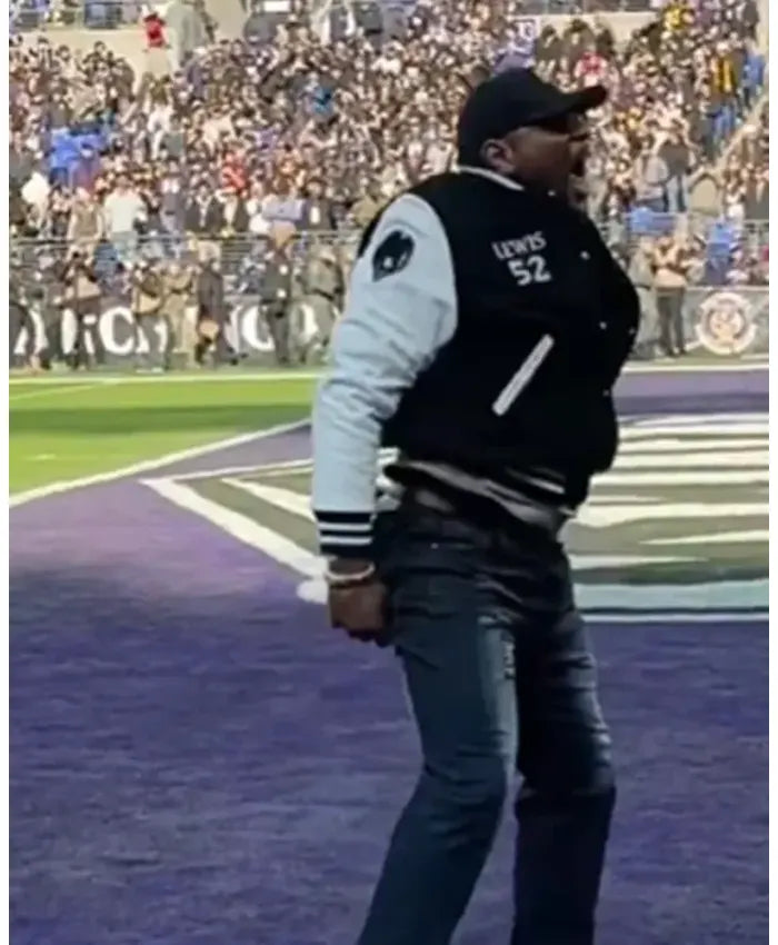 Ray Lewis Baltimore Ravens Varsity Jacket  - Recreated