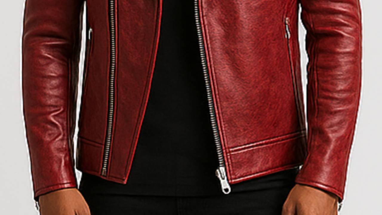 Reuben Red Leather Jacket - Leather Jacket for Men Red