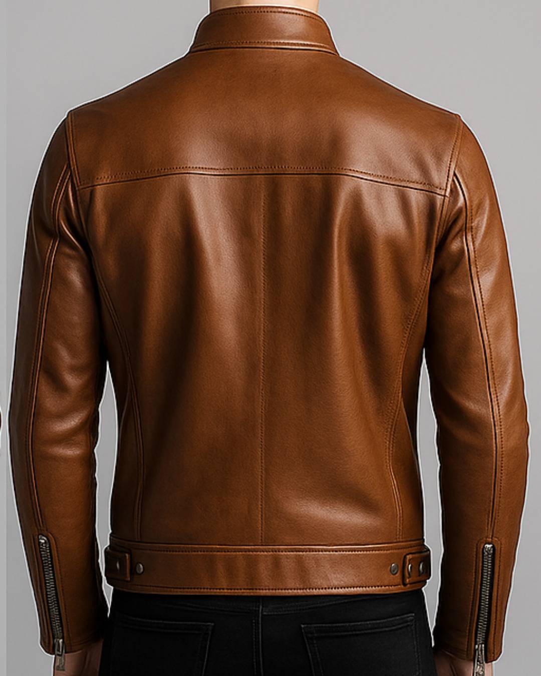 Riley Leather Brown Jacket - Men Leather Jacket Brown