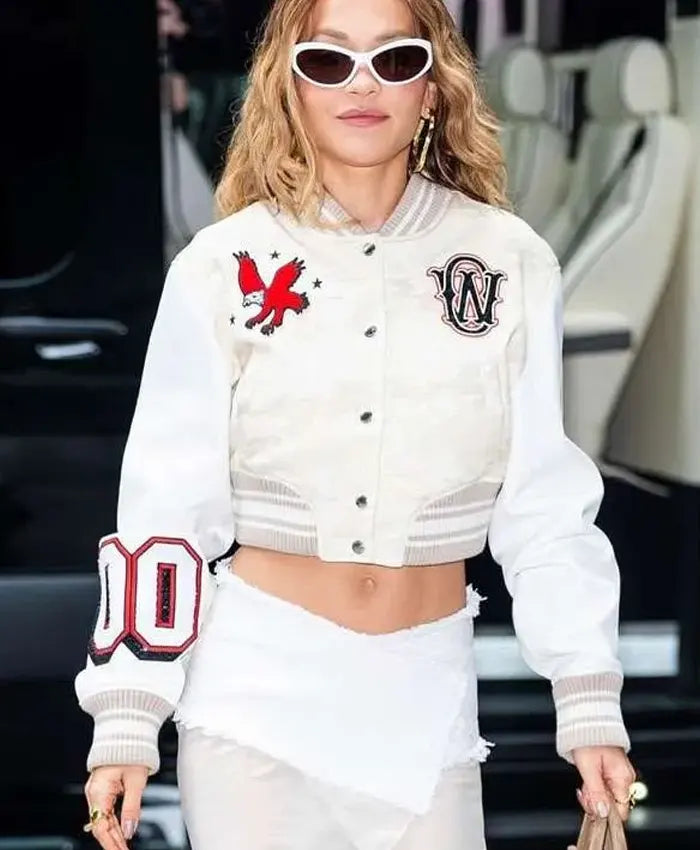 Rita Ora Elvis Duran Show Varsity Jacket  - Recreated
