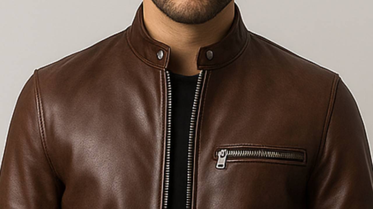 Ronnie Leather Brown Jacket - Men Leather Jacket Brown