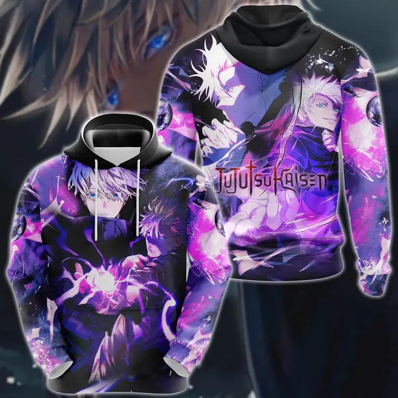 Anime HD Printing Mens Women Universal Hoodies Autumn Fashion Street Men Sweatshirts Casual Loose Men Clothing Tops Hoodies