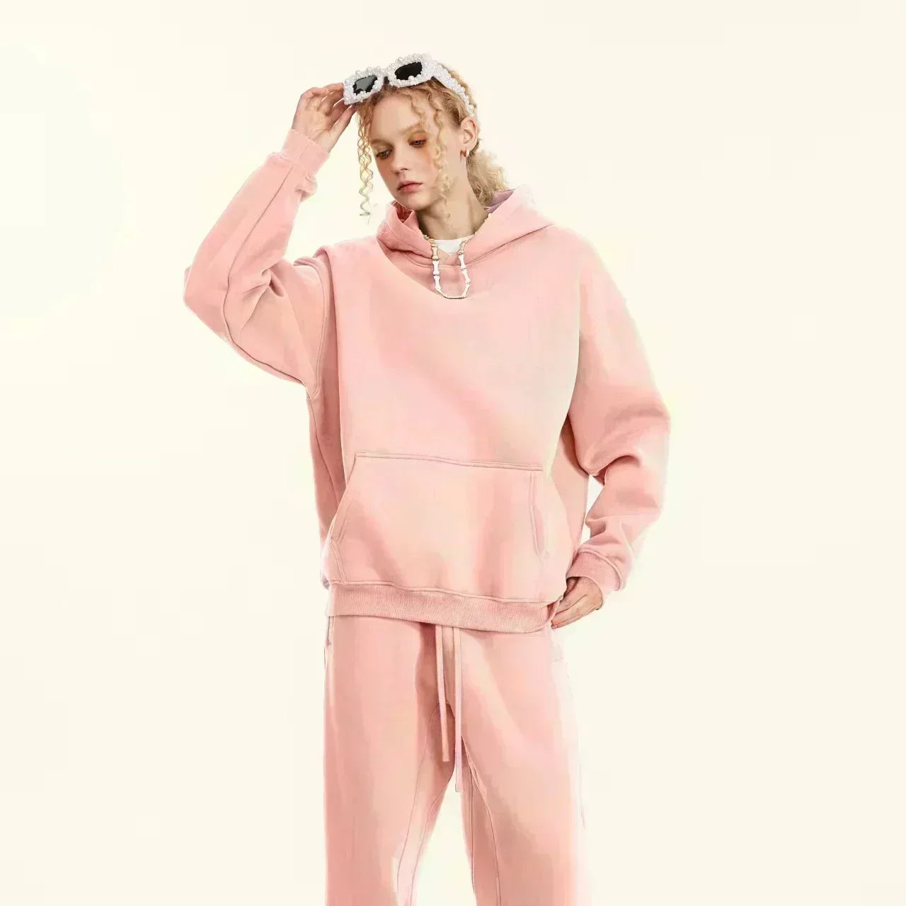 Wake The Beast Printed Men's and Women's Cotton Hoodies Without Drawstring Loose Warm Sweater Long Sleeve Plush Pullover
