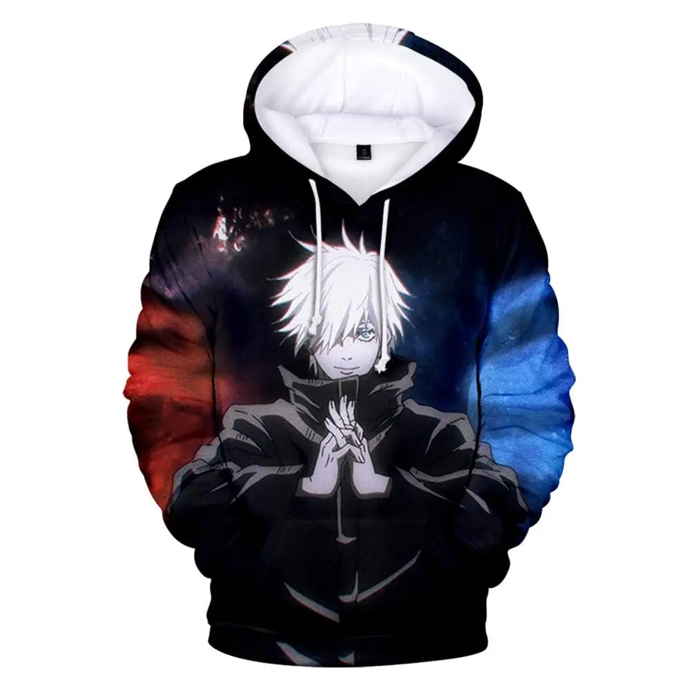 Anime HD Printing Mens Women Universal Hoodies Autumn Fashion Street Men Sweatshirts Casual Loose Men Clothing Tops Hoodies
