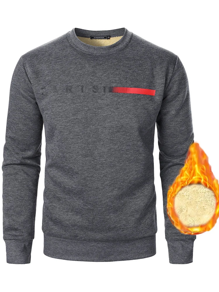 Cashmere round neck men's winter thick cashmere under a warm cashmere