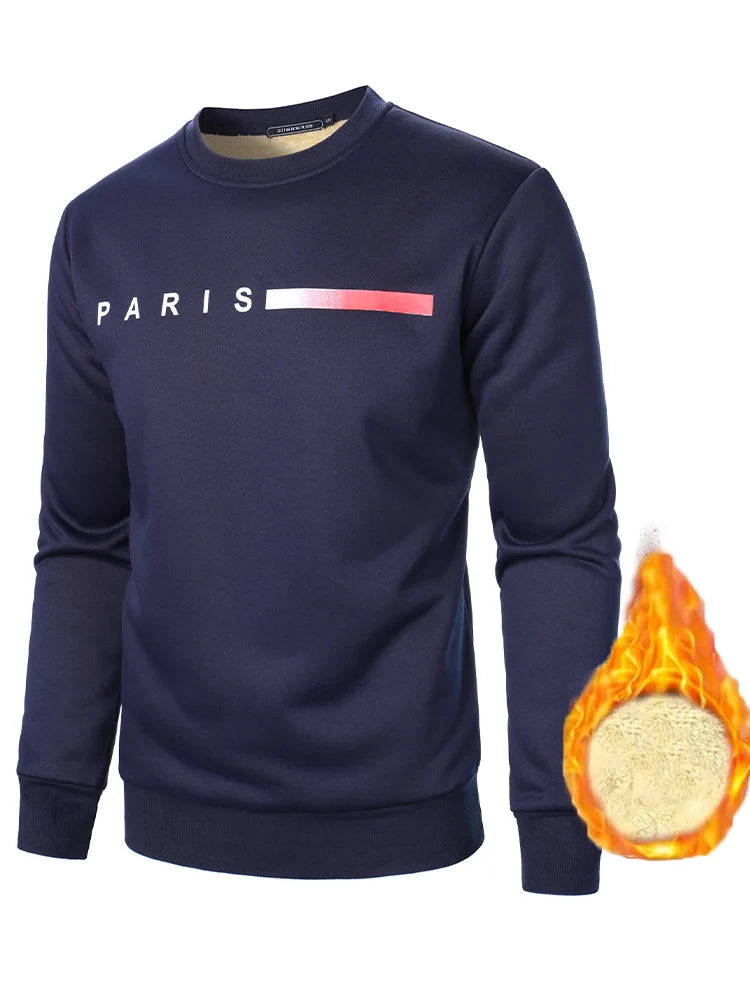 Cashmere round neck men's winter thick cashmere under a warm cashmere